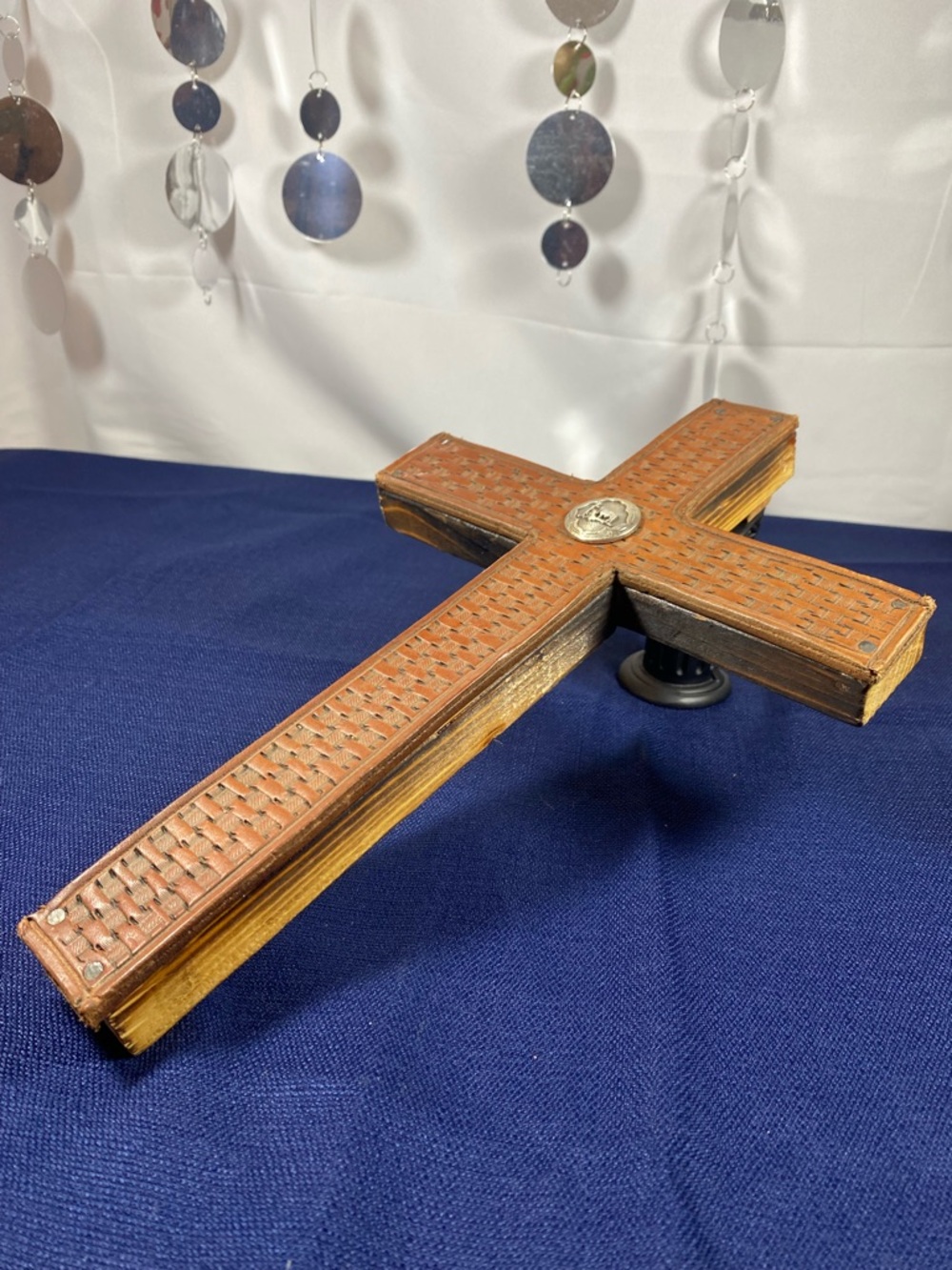 Rustic Handcrafted Leather Cross